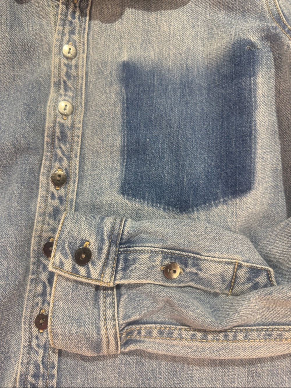 PISTOLA Hensley Shrunken Cropped Denim Jacket Raw Hem P5061KEE Blue Size XS - Picture 3 of 5